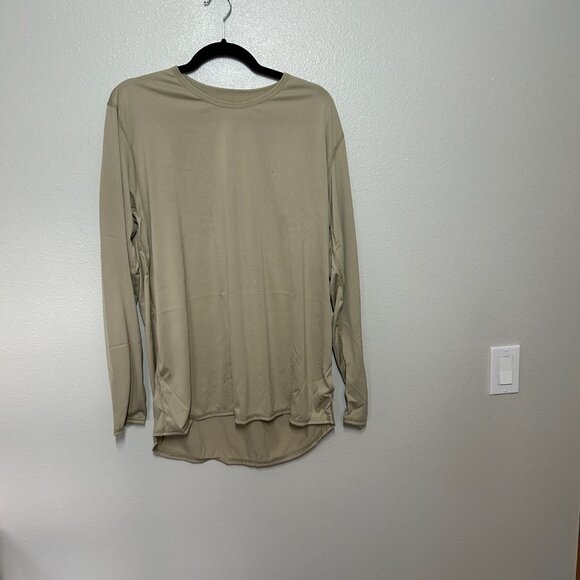 MENS POLARTEC TAN SILKWEIGHT LONG SLEEVE SHIRT   SIZE L   NWT - Picture 5 of 5